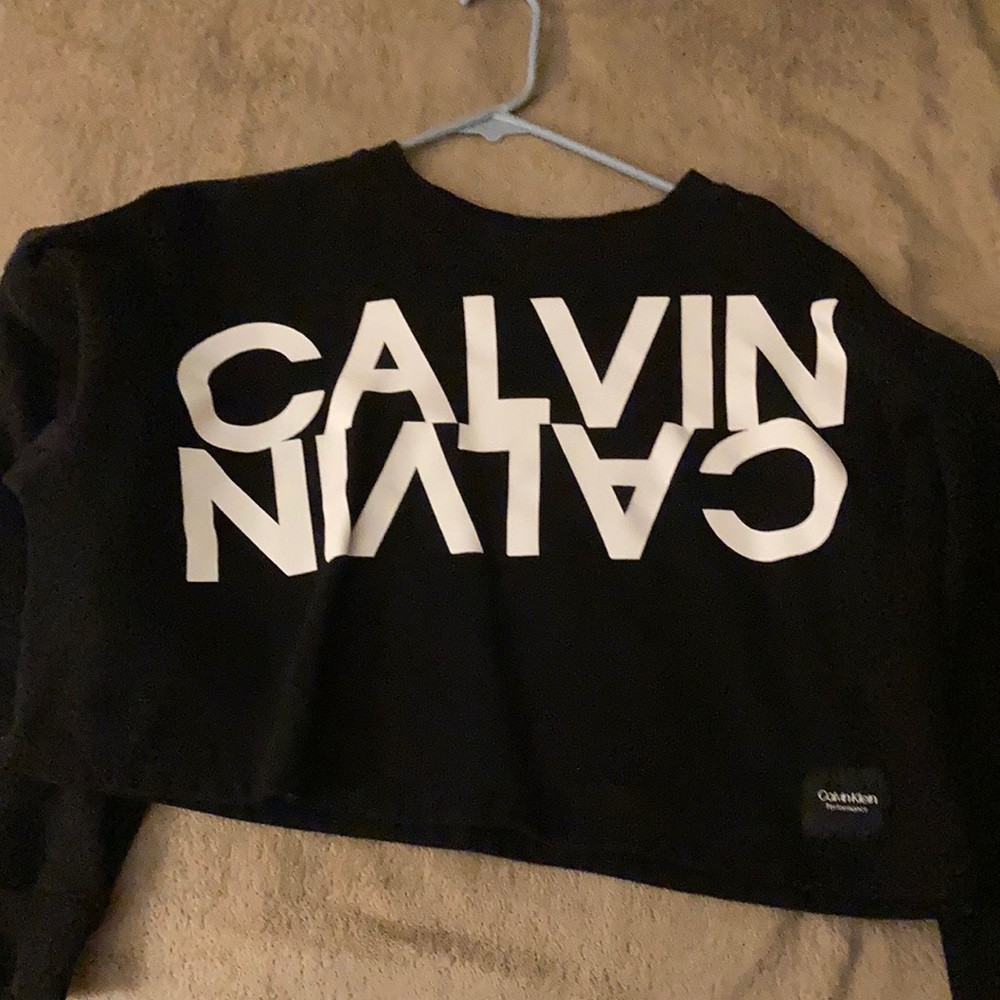 Calvin Klein crop top long sleeve